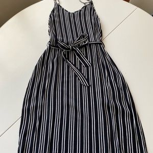 WhoWhatWear Strip Summer Dress with Side Slits- Size S